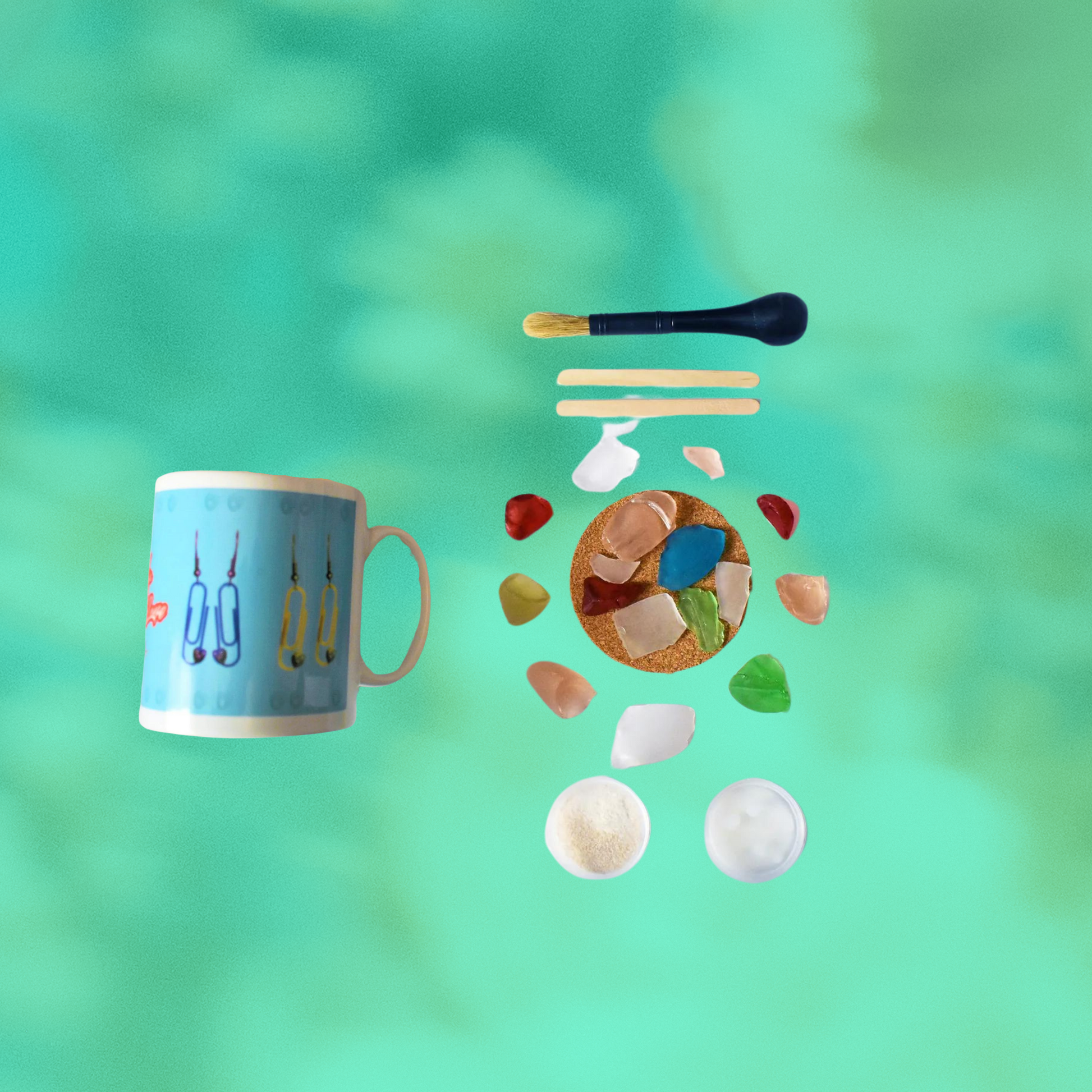 DIY Sea Glass Mosaic Craft Kit for Adults, Create Beach-Inspired Home Decor with Glass Tiles, Easy Step-by-Step Instructions | by Victory In Wellness-3