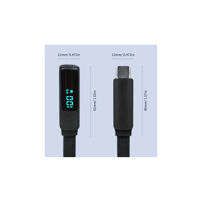 Synchronous Charging Cable with LED Display